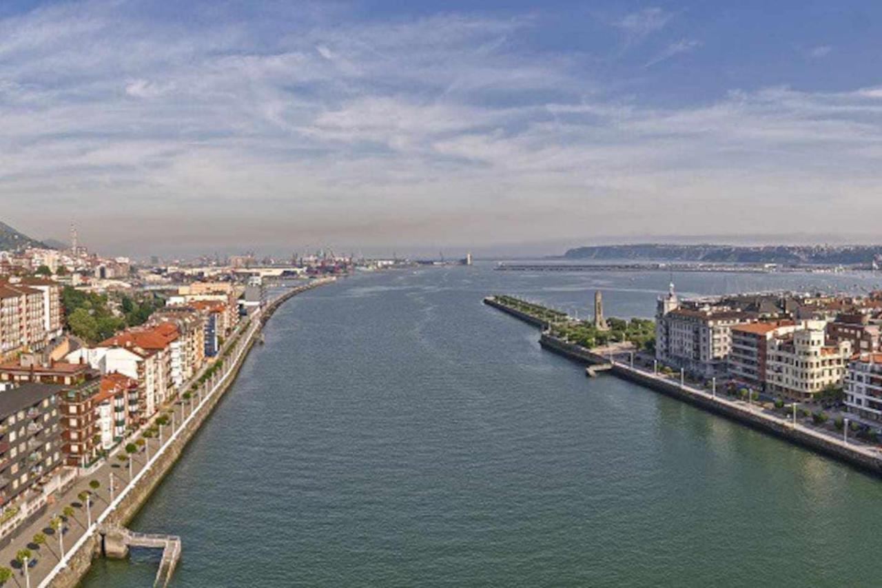 Santurtzi Atico Lujo Costa Vasca Bilbaoterraza Mar Jacuzi 아파트 외부 사진